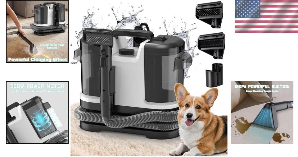 Pet-Friendly Carpet & Upholstery Cleaner - Compact Design - Image 2 of 4