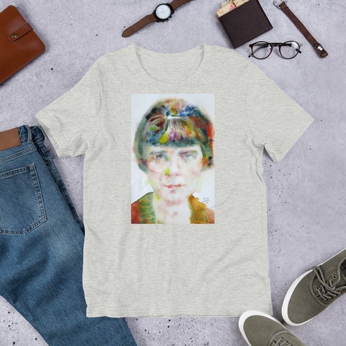 Camiseta UNISEX - KATHERINE MANSFIELD retrato acuarela - camiseta camisa ropa - Imagen 5 de 6