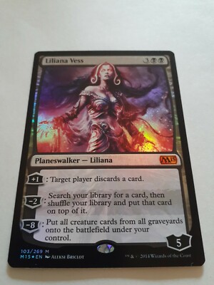 MTG Bling - Foil Planeswalker - Liliana Vess - M15 Core Set 2015