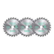 3pcs Circular Saw Blade - [3-inch x 24 Teeth x 3/8-inch Arbor] Carbide Saw Blade