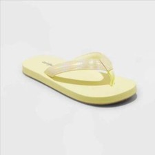 Cat Jack Youth Big Girls' Yellow Ava Flip Flops Thong Sandals Different Size