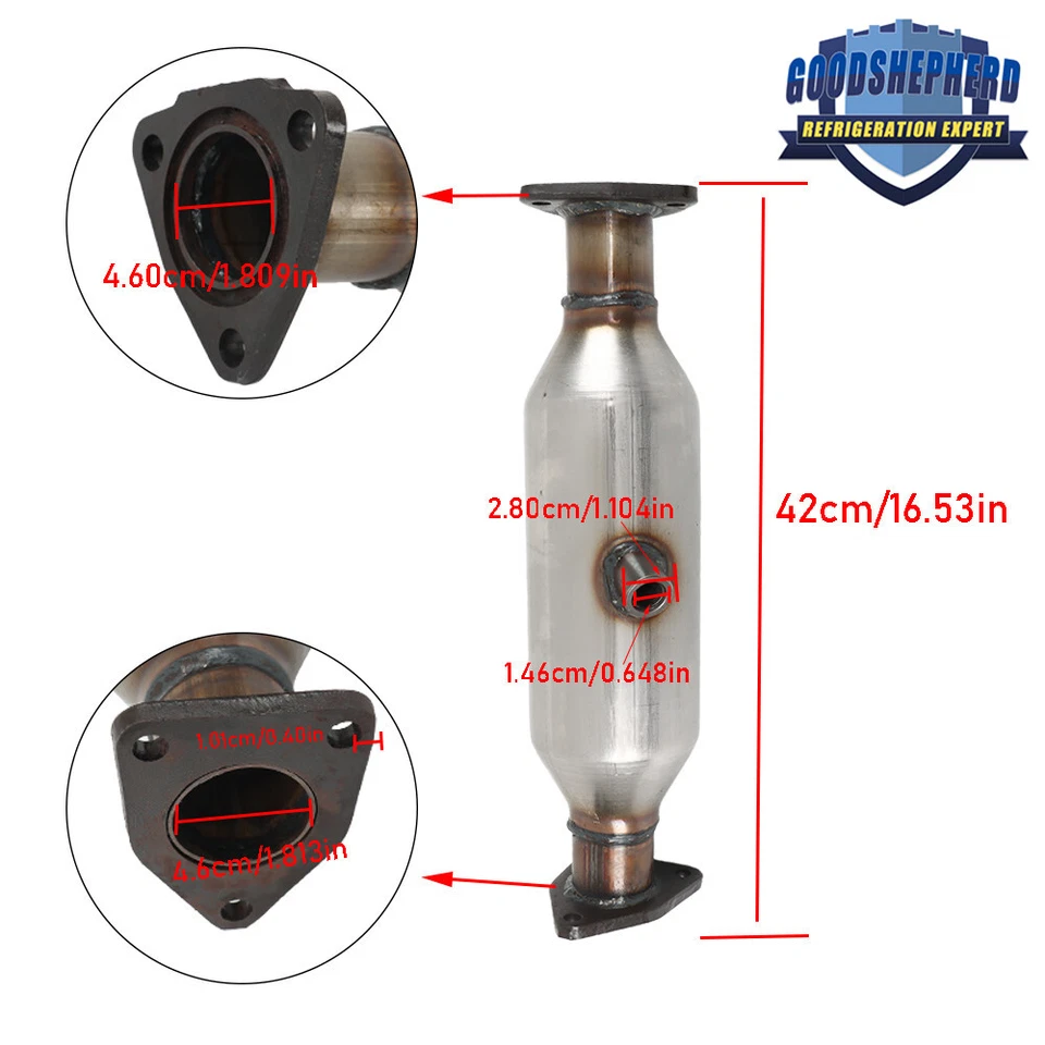 Convertidor catalítico con junta 16369 para Acura TL 3,2 L 1999 2000 2001 2002 2003 Foto 3 de 4