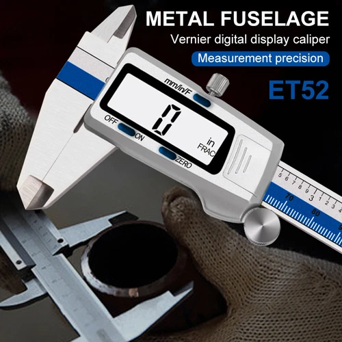 150mm Digital Vernier Caliper Gauge Stainless Steel Micrometer Fraction/MM/Inch