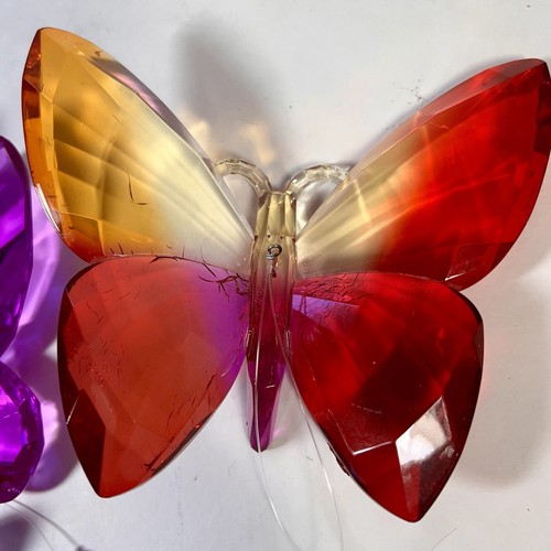 "Juego de 13 adornos colgantes de mariposas multicolores Suncatcher acrílico 5""" - Imagen 9 de 17