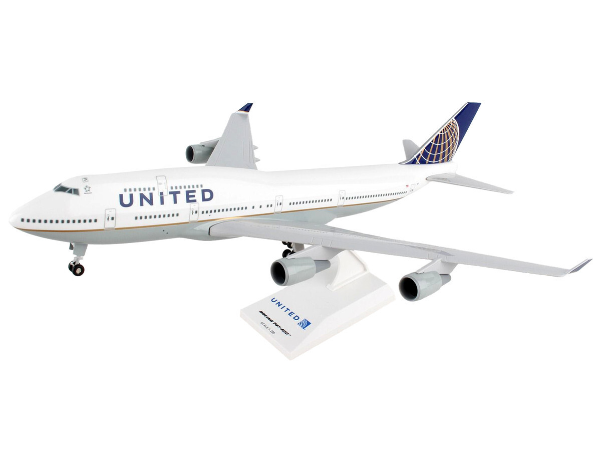 Skymarks Boeing 747-400 Aircraft United Airlines 1/200 Snap