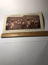 Vintage 1925 Union Stock Yards Chicago Ill Stereoview Card