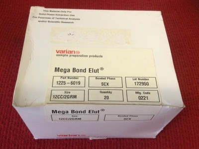 VARIAN - Mega Bond Elut - P/N: 1225-6019 - Size 12CC / 2GRM 