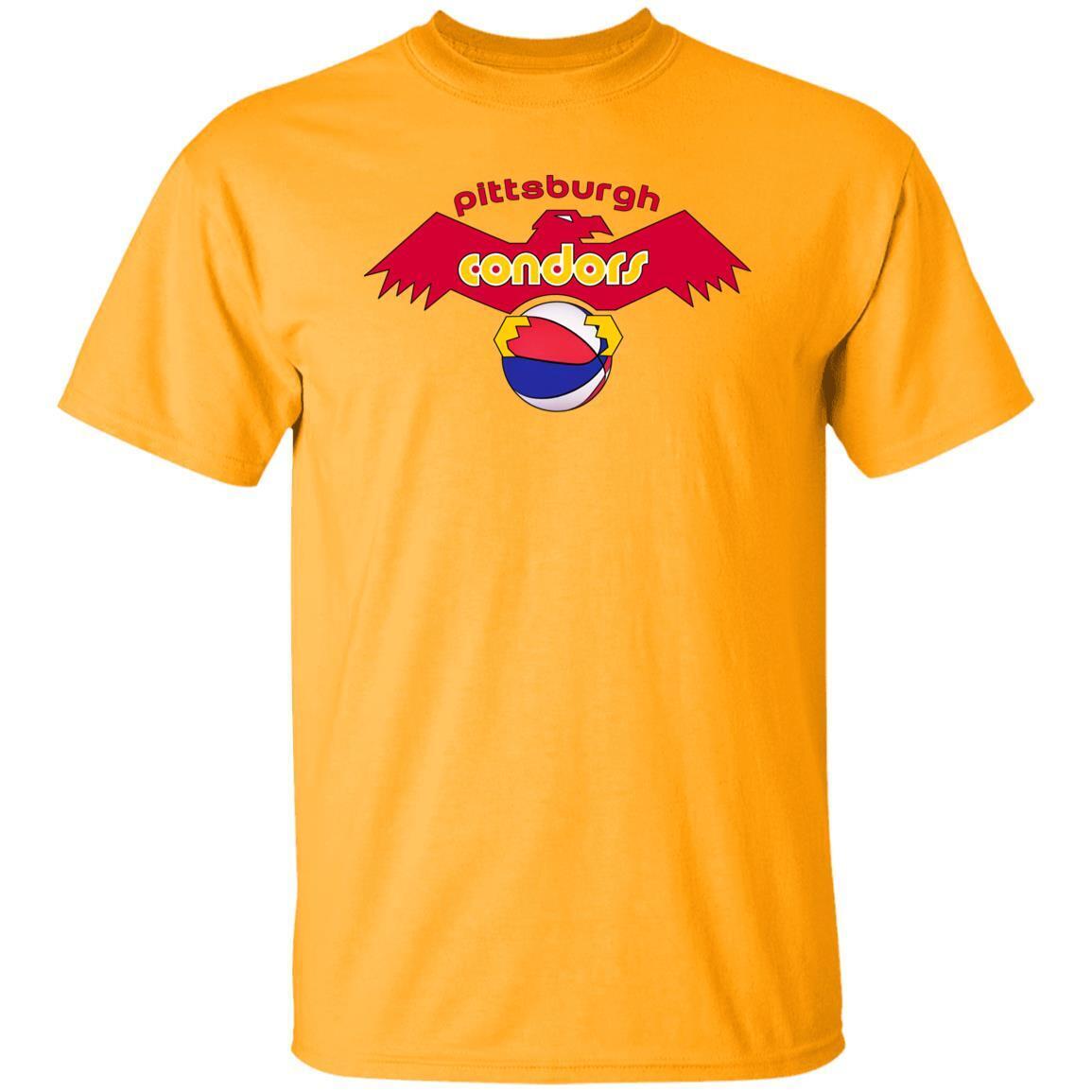 Vintage Pittsburgh Condors Basketball T-Shirt Vintage Pittsburgh Condors Basketball T-Shirt