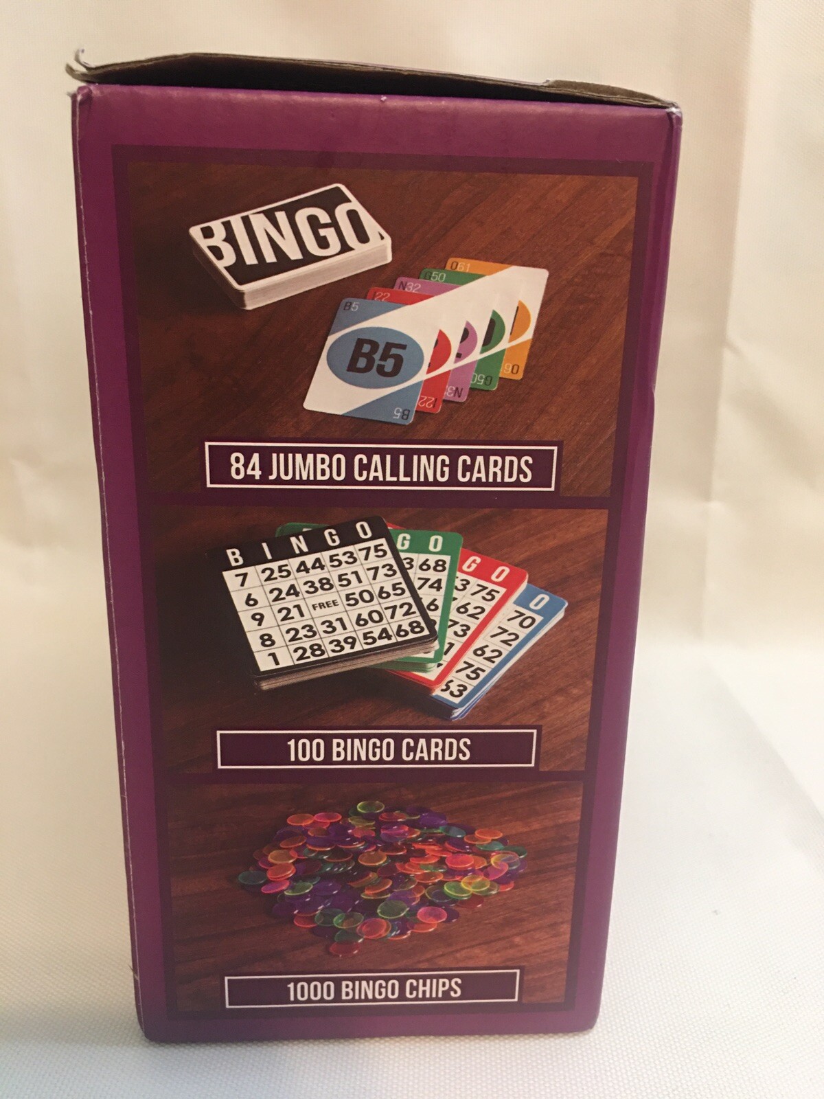 Bingo Royale 1000 Chips 100 Cards and Jumbo Calling Card Deck Home School