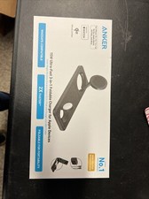 Anker 15W Ultra Fast 3-in-1 Wireless Charging Station USB-C Charger for iPhone.