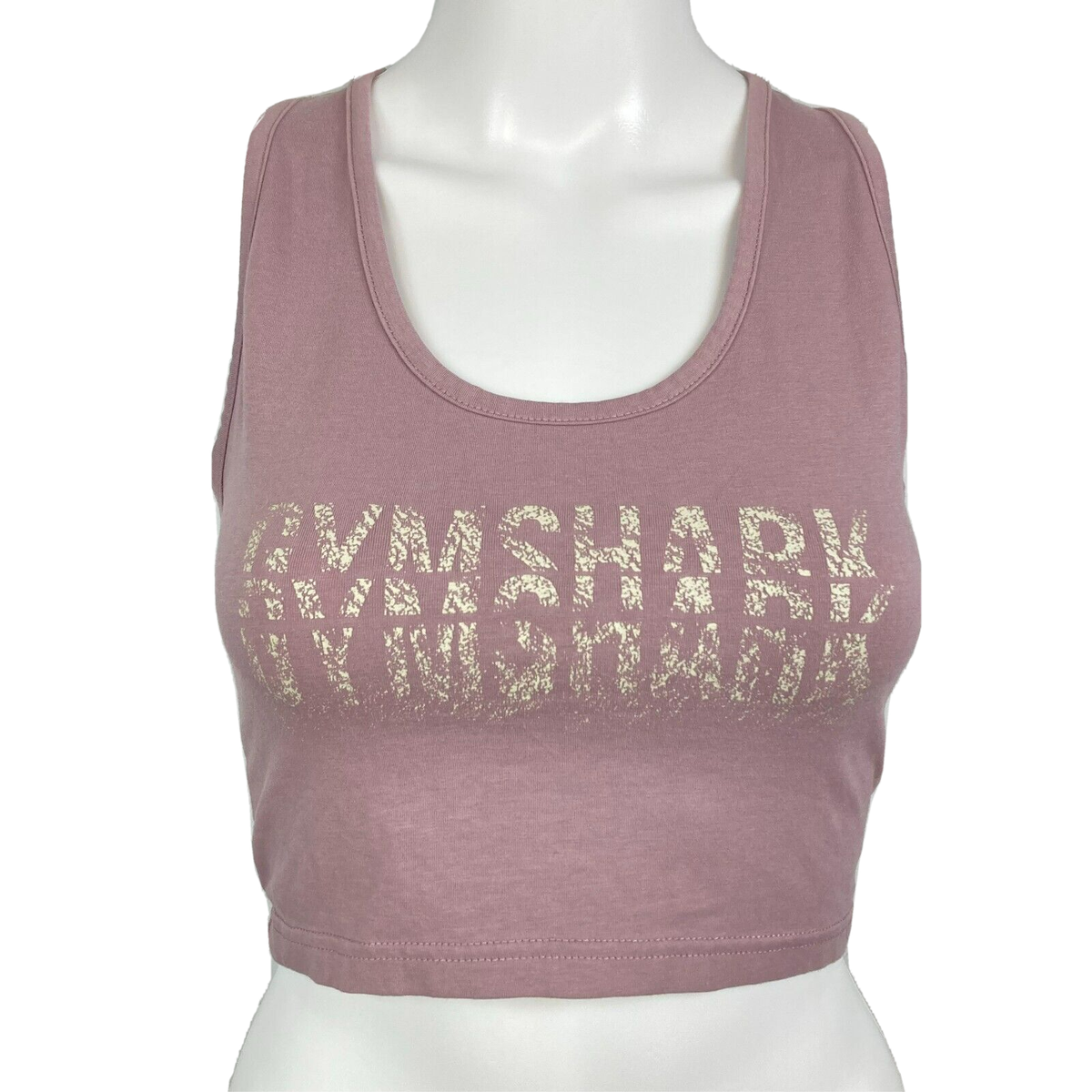 Gymshark Tank Top Womens Sz XS Purple Cropped Racerback Cotton