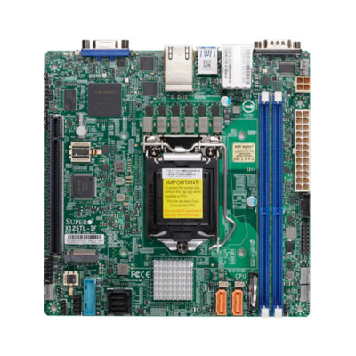 Supermicro X12STL-IF Server Motherboard Intel C252 Chipset Mini-iTX  LGA-1200 NAS UK - Main Image