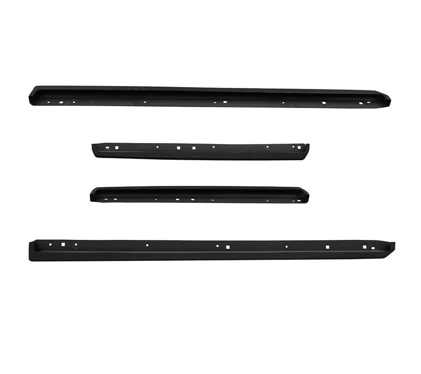 Faldones laterales de moldura de panel de puerta exterior para Subaru Forester 2019-2022 negro mate Foto 2 de 4