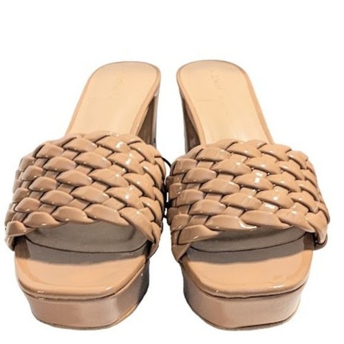 Sandalias Rachel Zoe Gabrielle Marrón Claro Tacón de Cuero Sintético Talla 6.5 Nuevas con Etiqueta - Imagen 5 de 11