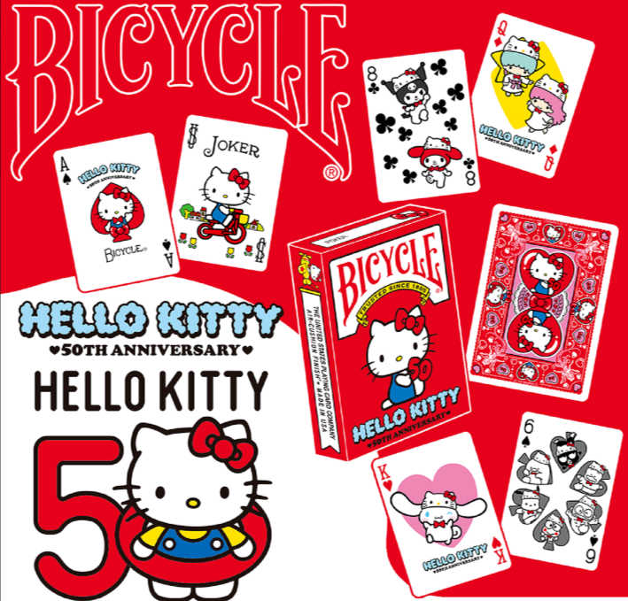 Bicycle Hello Kitty Playing Cards Sanrio Limited Edition RARE Deck