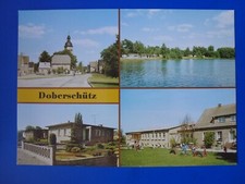 AK Doberschütz Eilenburg Thallwitz Hauptstraße Freibad Kindergarten Eigenheime