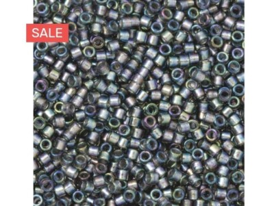 TOHO Aiko 11/0 Silver-Lined Med Gray Rainbow Precision Cylinder Seed Beads 4gm