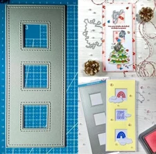 Windows Frame Metal Cutting Dies Scrapbooking Paper Card  Embossing Stencil Mold