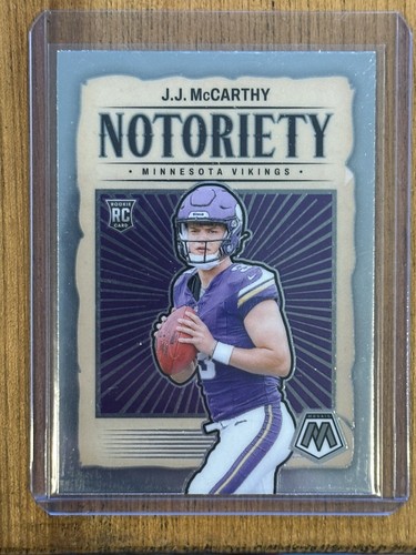 (20) JJ McCarthy Minnesota Vikings Rookie Lot w/ STAINED GLASS SP CASE HIT - Picture 16 of 18