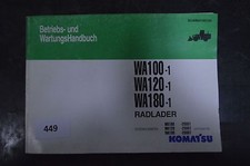 B449 KOMATSU Betriebs- und Wartungshandbuch für WA 100/ 120/ 180-1 Radlader