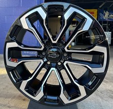 22 New Trailboss Black Machine Wheels Tires Fit Chevy Silverado Tahoe Ram 6x139