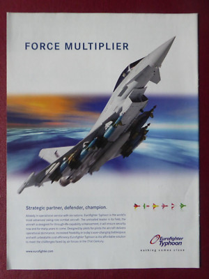 6/2010 PUB EUROFIGHTER TYPHOON 6 NATIONS FORCE MULTIPLIER ORIGINAL ANZEIGE
