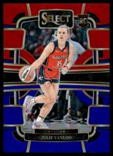 Julie Vanloo Rookie Red Blue Prizm #57 2023-24 WNBA Panini Select Washington