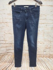 Levi's Womens 711 Skinny Jeans Sz 27 Blue Denim Pockets Low Rise