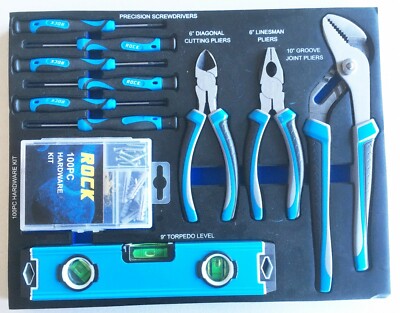 11 PC Precision Screwdriver and Pliers Set in Custom Tray