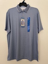Hickey Freeman Men's Short Sleeve Polo Shirt, Blue, Size L