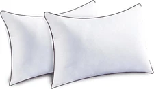 2-PK QUEEN Size Pillows, Soft Supportive Bed Pillows w/ Down Alternative Filling