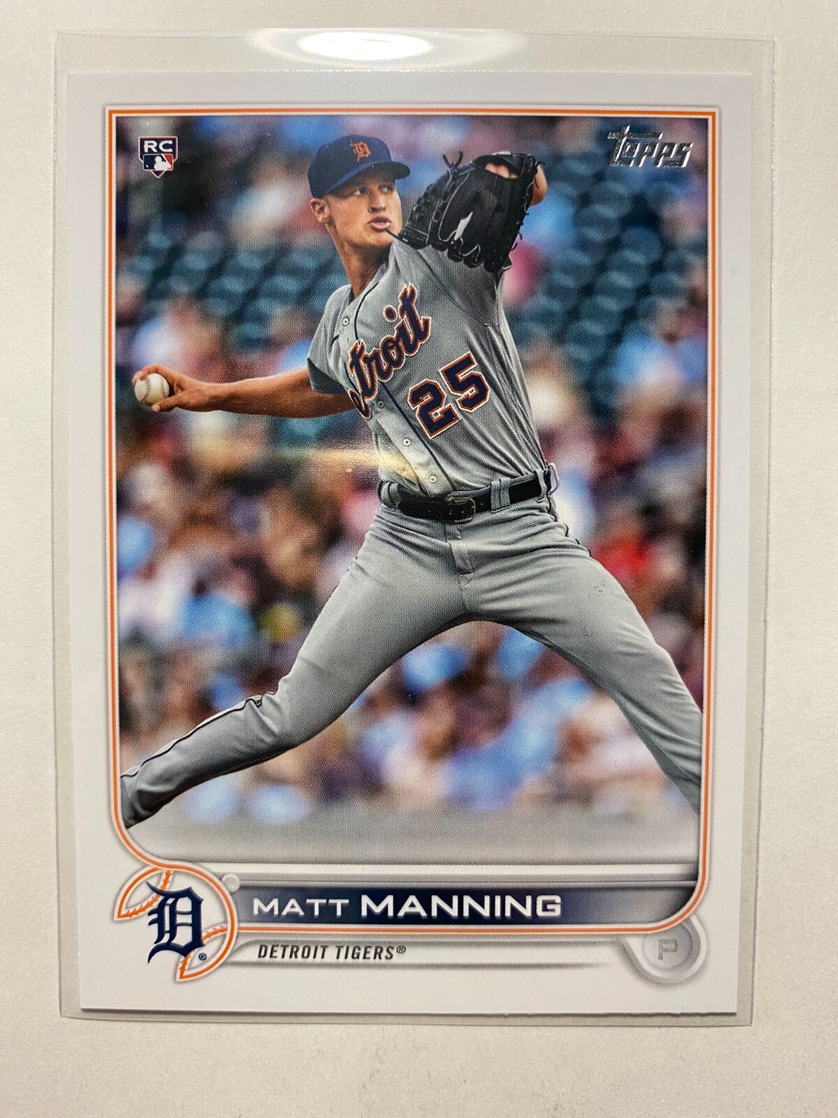 Matt Manning 2022 Topps Series 1 Detroit Tigers #31 Rookie Card