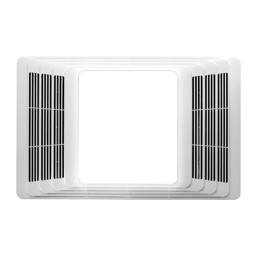 Broan 655 Heater Fan Light Combo, 70 cfm, 4 in Dia Duct, 100 W, 120 VAC, 1300 W