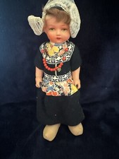 Vintage Celluloid Doll Netherlands Dutch Girl All Original Costume Vintage Doll