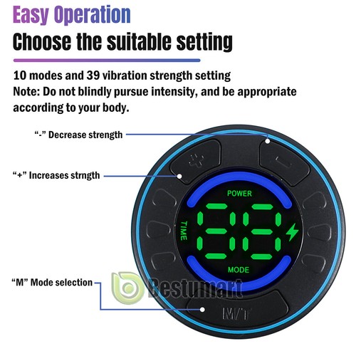 EMS Stimulator Muscle Abdominal Toner Hip Trainer Belt Fitness Workout Equipment - Picture 100 of 102
