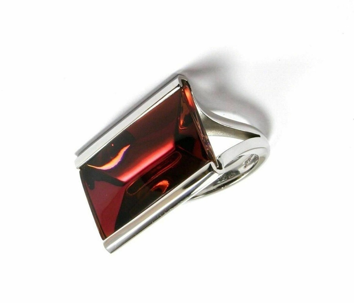 Baccarat ピンククリスタルリング 箱付き SIZE10 バカラ