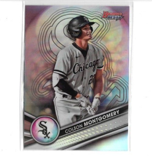 COLSON MONTGOMERY 2022 BOWMAN'S BEST RC #TP-27 REFRACTOR SP WHITE SOX