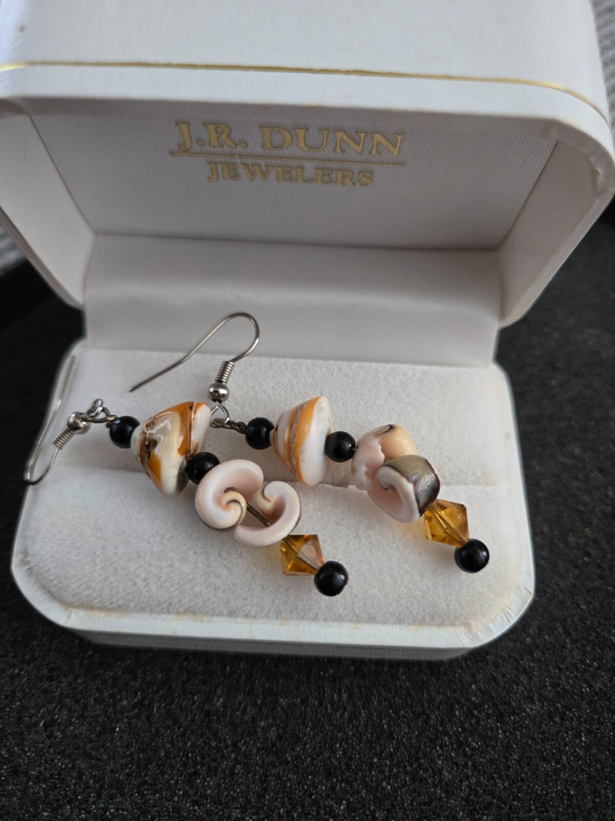 Dangle Drop Sea Shell Earrings - image 1