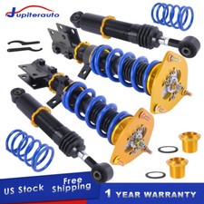 4PCS Front+Rear Coilovers Shock Struts For 2012-2015 Hyundai Veloster Adj Height