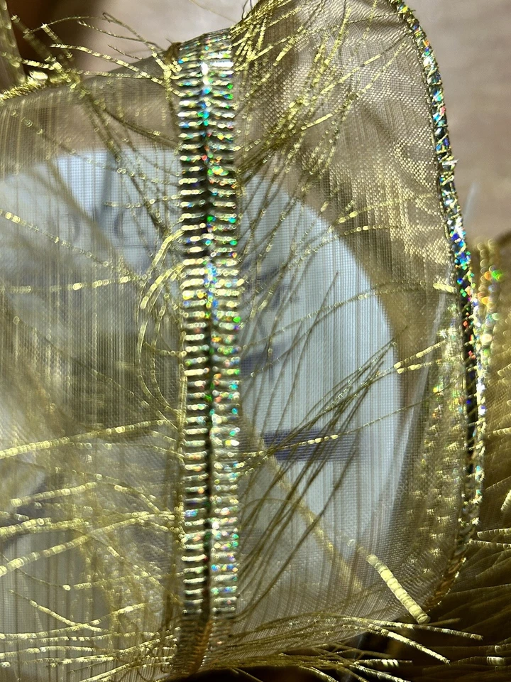 2 Rolls Of Expressions Ribbon RW299345 Gold Sheer ~ 2.5 In Wide 10 Yards New - Image 4 of 4