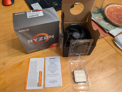 AMD Ryzen 5 3600 AM4 6-Core 4.2 GHz CPU Gaming Processor with Wraith Cooler Fan