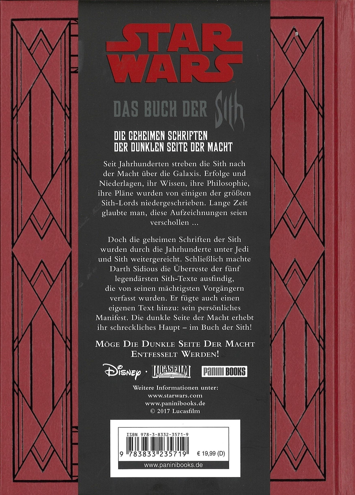 Thumbnail - Star Wars: Das Buch Der Sith | Daniel Wallace | Buch | 160 S. |