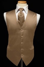 Luxury Premiere Solid Tuxedo Vest  Necktie