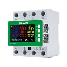 Wattive Contatore Energia Elettrica WiFi Trifase 9 in 1 Tuya Smart Misuratore di