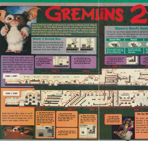 Jeu Gremlins 2 pour Game Boy en excellent état - Jeux vidéo