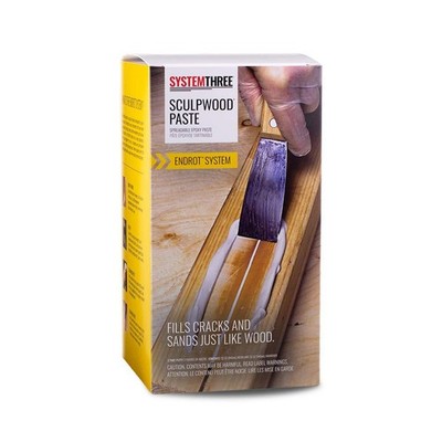 System Three SculpWood Paste Epoxy Wood Filler, 0.5 Gallon Kit Fast Ship