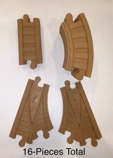 Plastic Train Tracks 16-Pieces Total Unknown Maker Pre-Owned