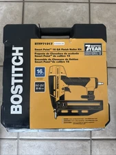 BOSTITCH Finish Nailer Kit, 16GA, Smart Point, Pneumatic (BTFP71917) New Sealed