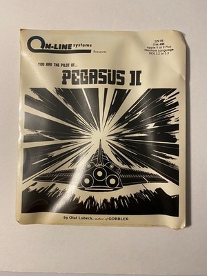 On-Line Systems PEGASUS II CD Disc For Apple II or II Plus [SEALED]