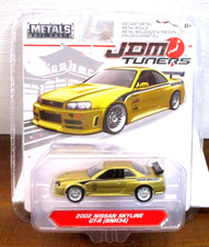 Jada 1:64 Scale Metals Diecast JDM Tuners  2002 Nissan Skyline GT-R (BNR34)